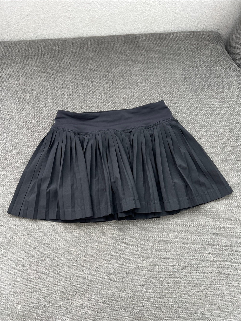 lululemon athletica Black Pleated Skater Skirt